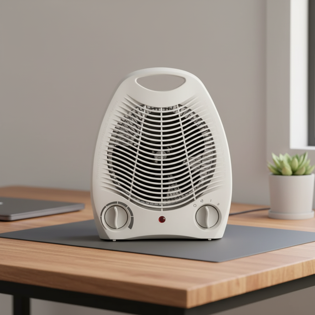 Nunix Electric Fan Heater – 2 Heat Settings
