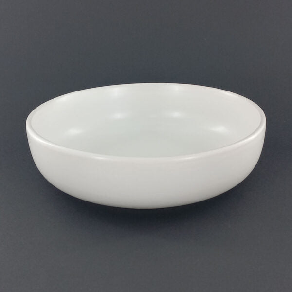 6pc 21cm Ceramic Deep Plate – Matte White