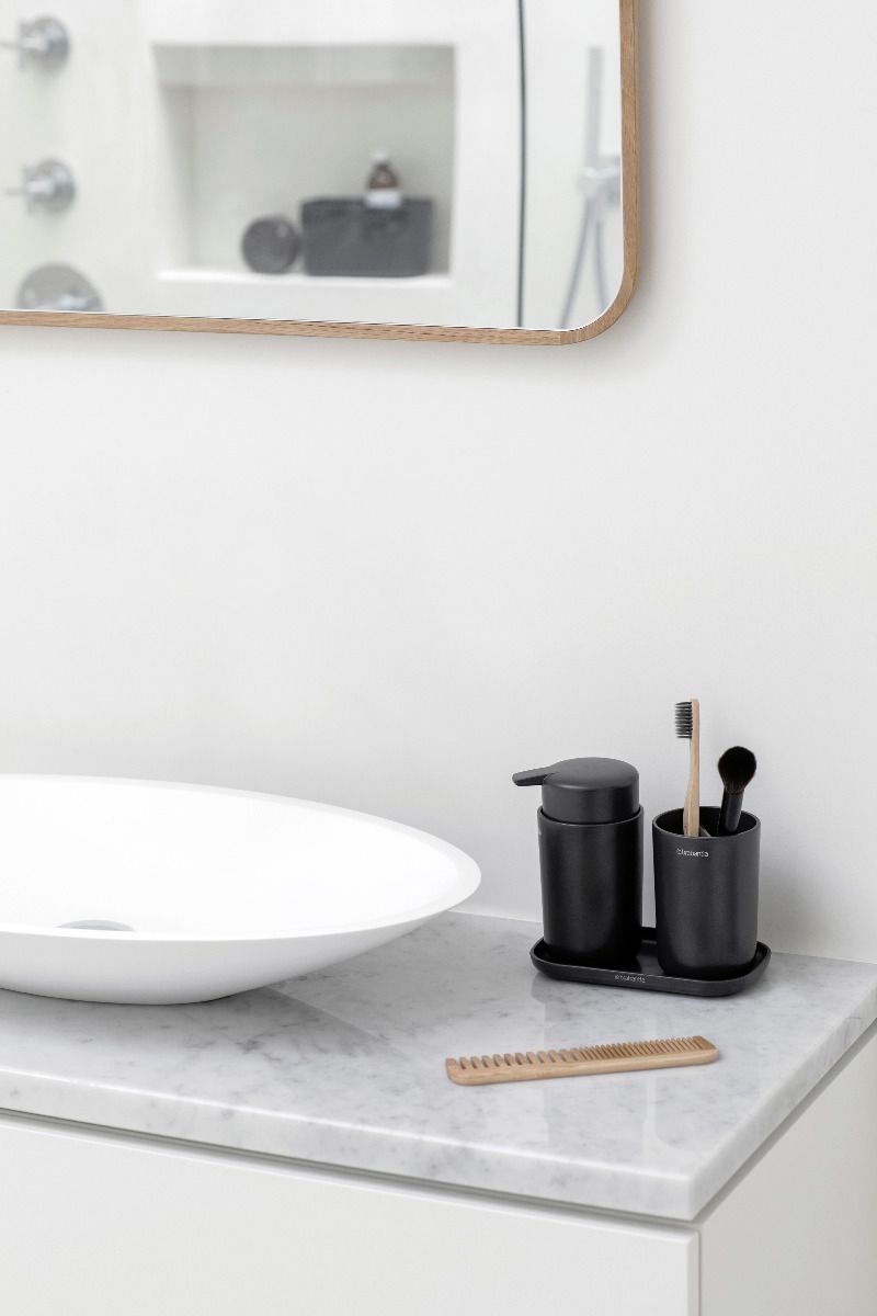 3 Piece Brabantia ReNew Bathroom Accessory Set