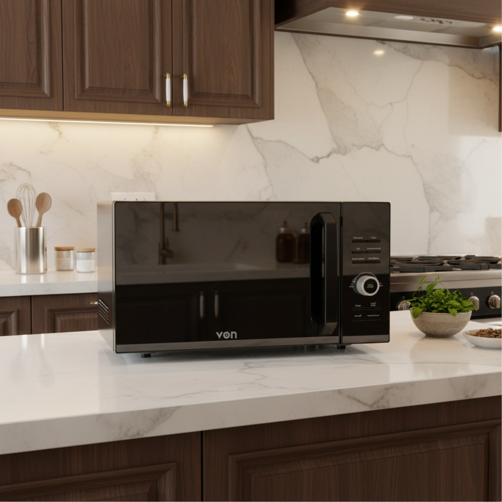 25L Digital Grill Microwave Oven 900W with Mirror Glass Door VAMG-25DGK