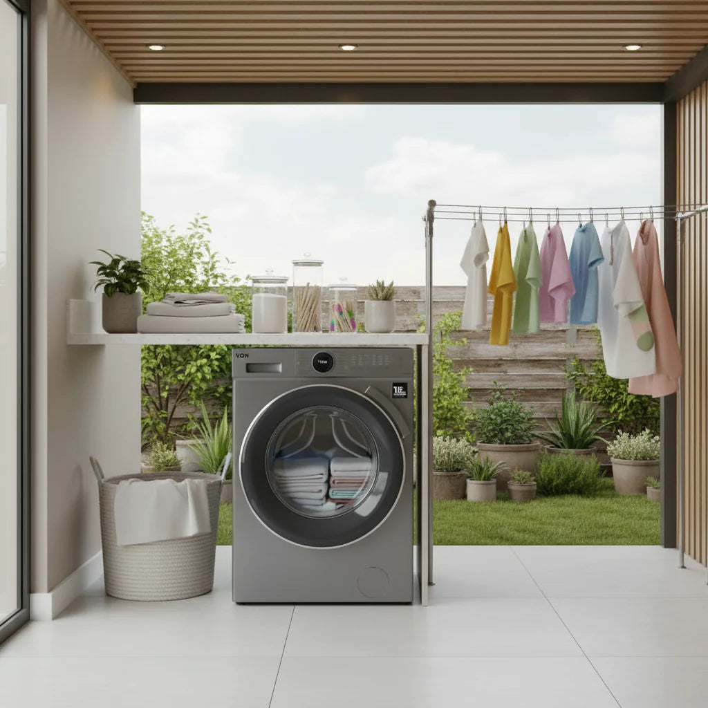 Front Load Washer Dryer 10/6KG, 1200RPM Direct Drive Inverter VWD-106FDDTX