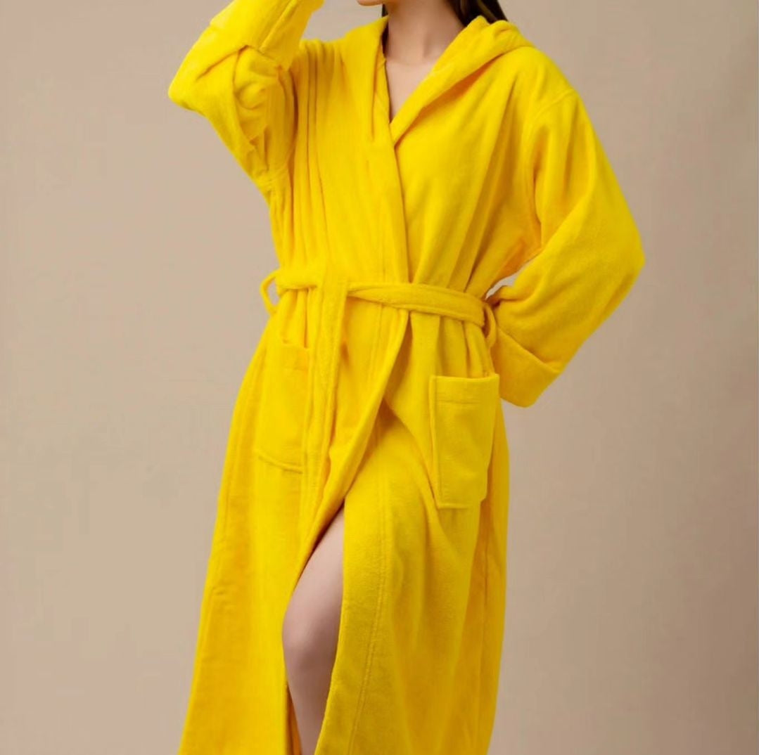 Coloured bathrobes