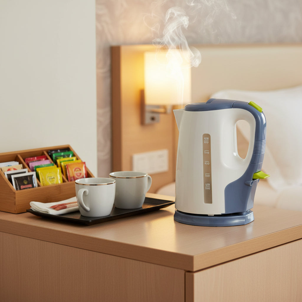 Ramtons Cordless Electric Kettle 1.5 Liters White and Blue – RM/324