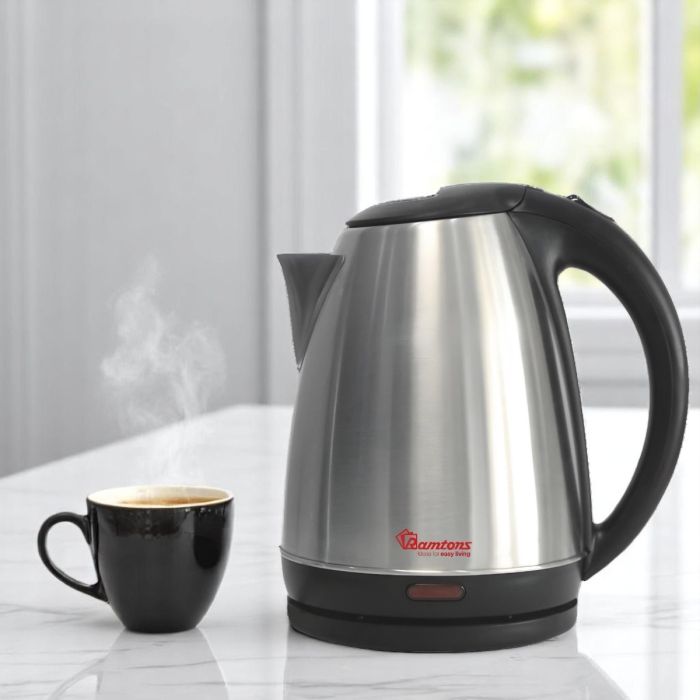 Ramtons Cordless Electric Kettle 1.7 Liters Stainless Steel – RM/570