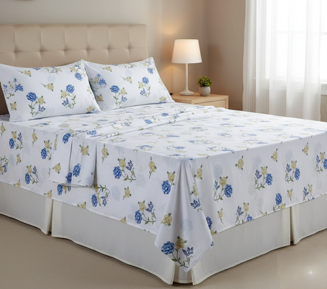 Printed Cotton Bedsheets Set