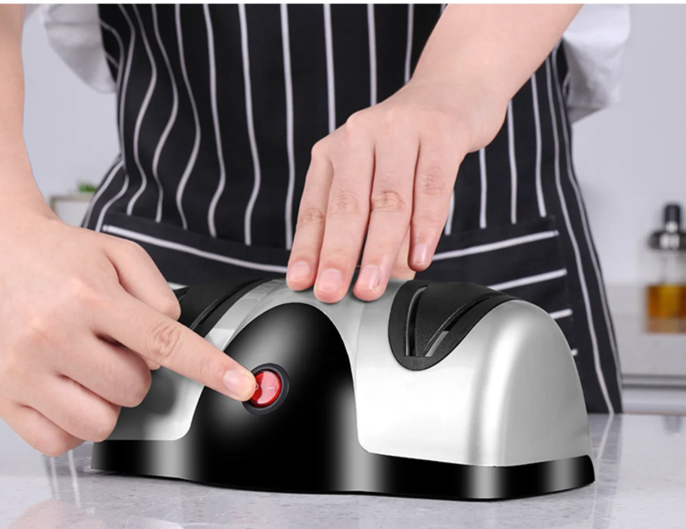 4-Slot, 2-Stage Electric Knife Sharpener