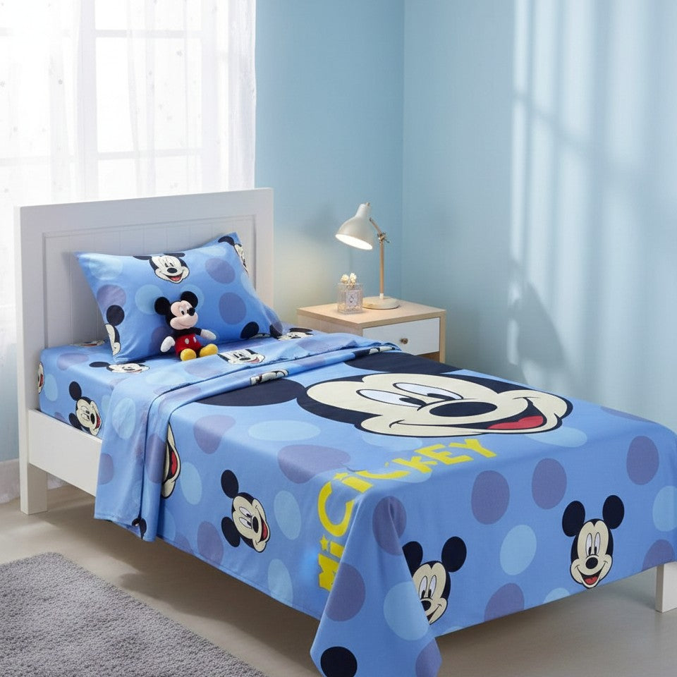 Cartoon Themed Kids Bedsheet Set