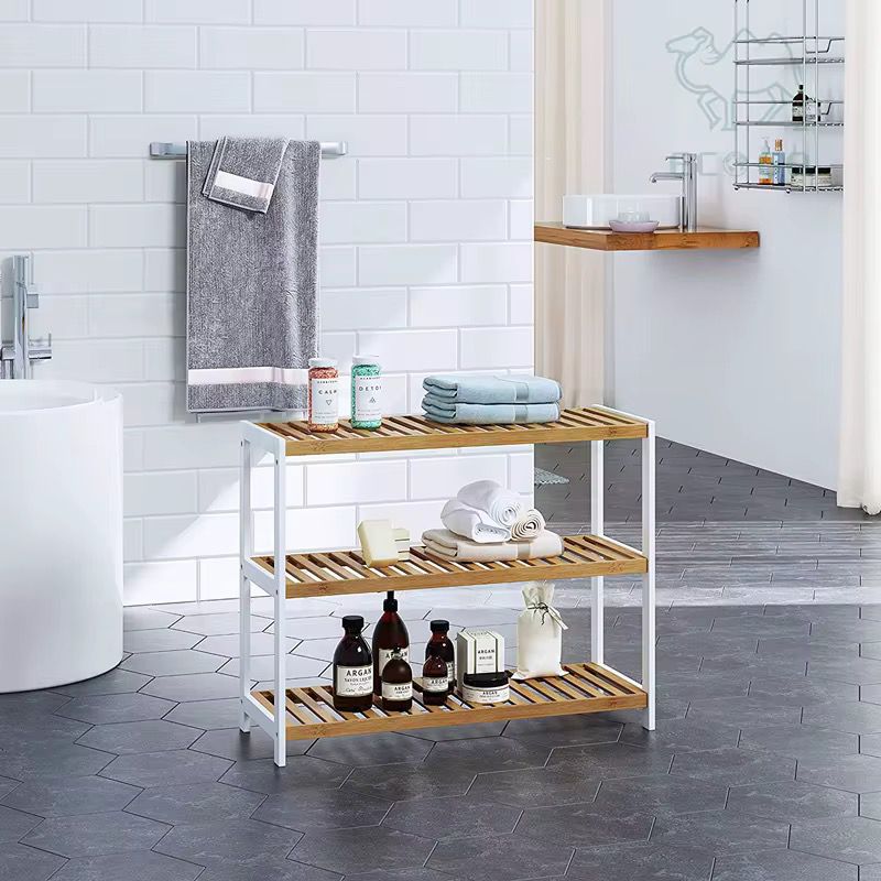 3-Layer Natural Bamboo Shoe Rack Storage Organizer