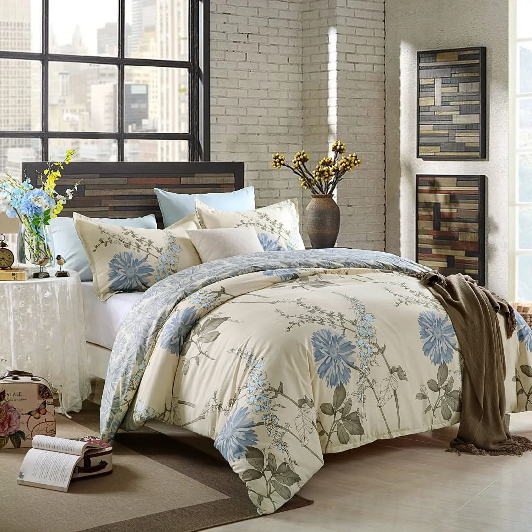 Duvet Cover Set with Bedsheet and Pillowcases