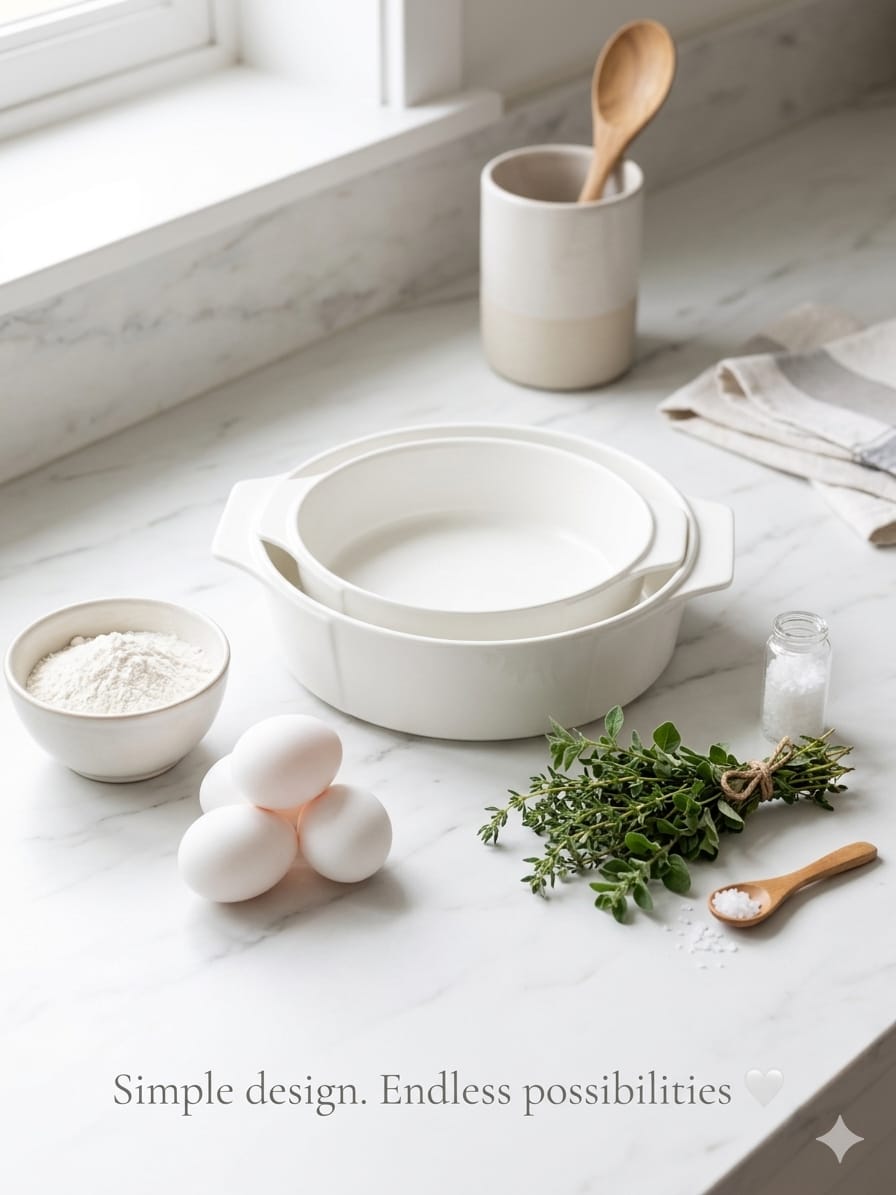 Round Ceramic Baking Tray