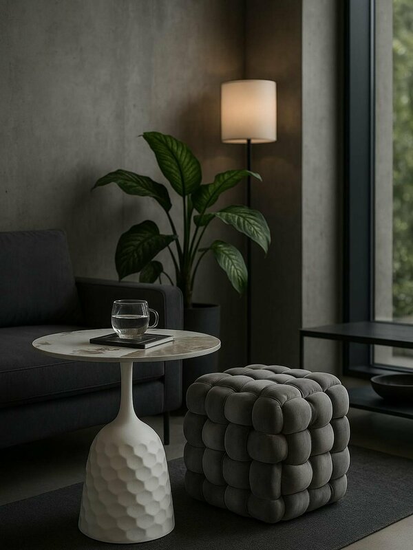 Marble Top Mini Side Table