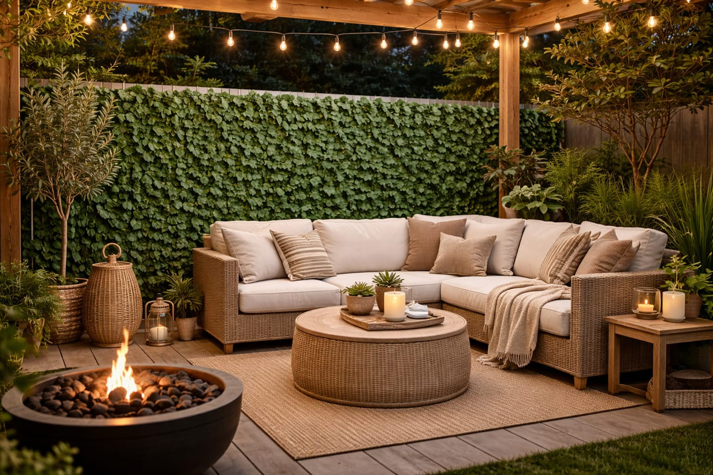 Green Privacy Fence