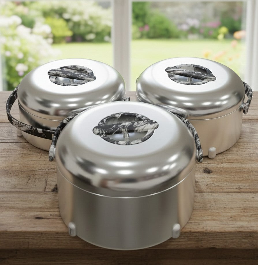 3Pc Insulated Hotpot Set