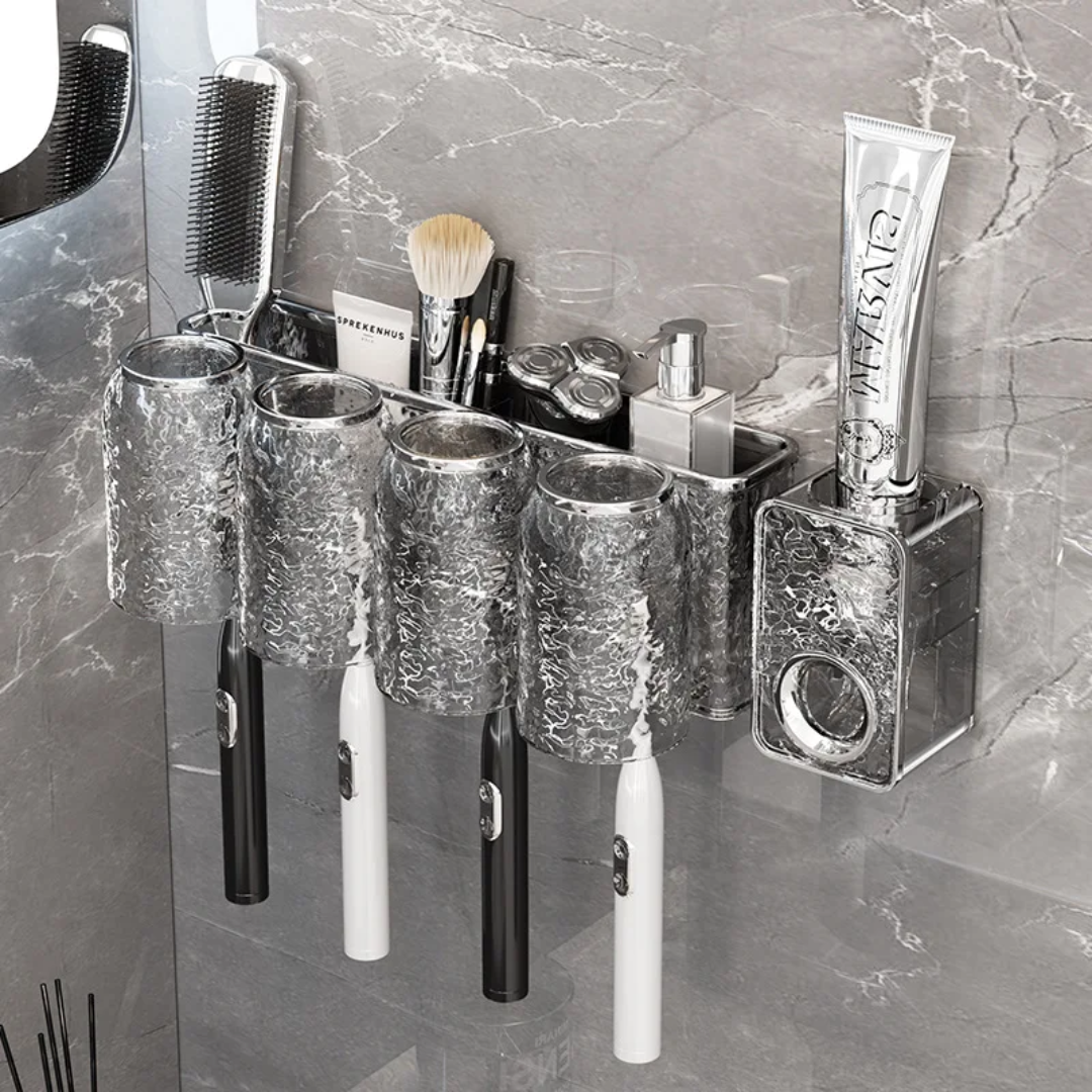 Toothbrush Holder With Cups