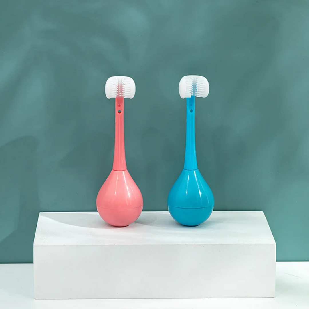Three-Sided Kids Toothbrush