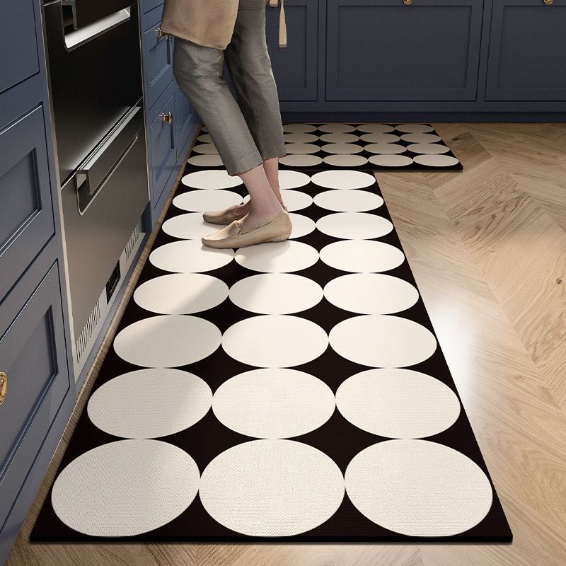 Waterproof Kitchen Mats PVC Anti Slip Oil Proof Rug Set