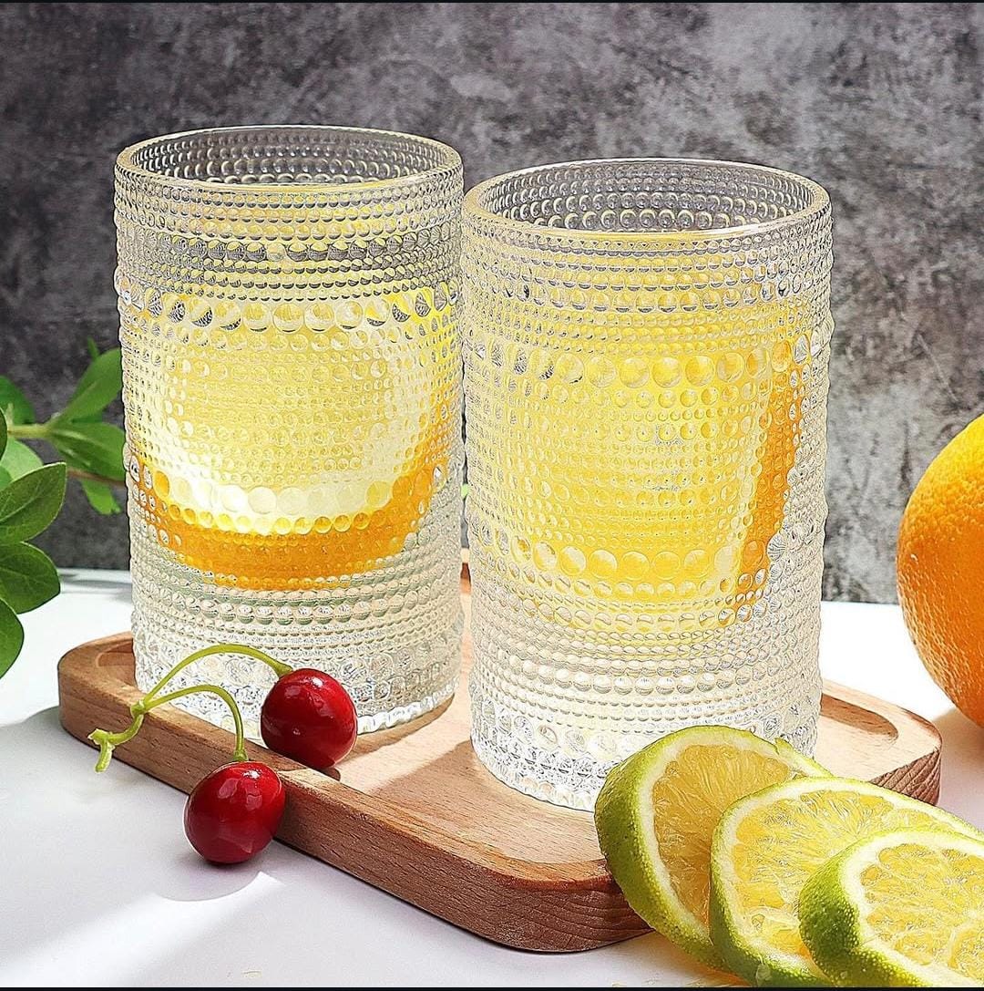 6pcs 400ml water and juice glass set