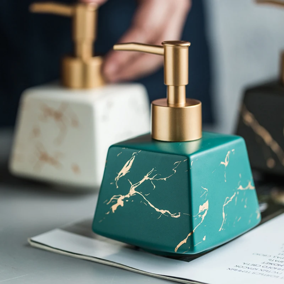 Marble Ceramic Soap Dispenser