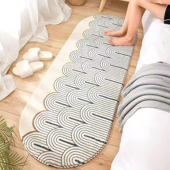 Oval Bedside Mat – 60 × 180 cm