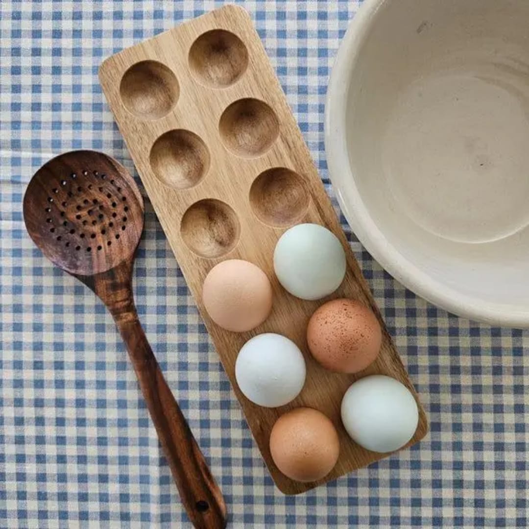 12pcs Wooden Egg Holder