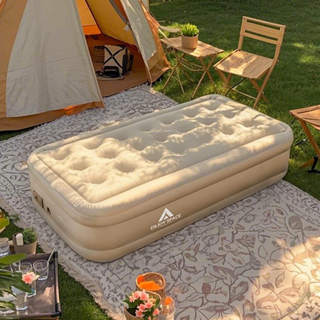 Inflatable Airbed Mattress with Built-In Electric Pump