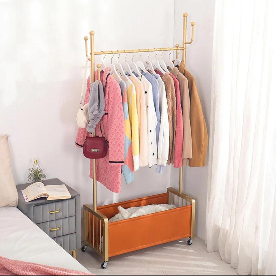 Multipurpose Cloth Rack With Wheels