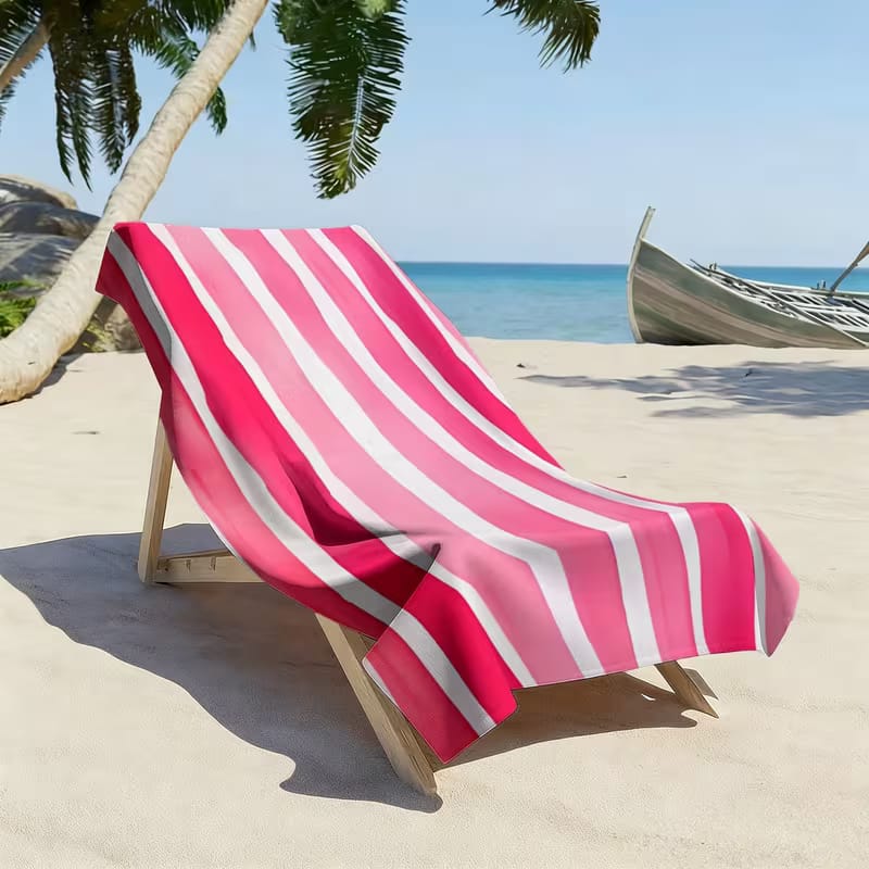 Cotton Striped Beach and Pool Towels