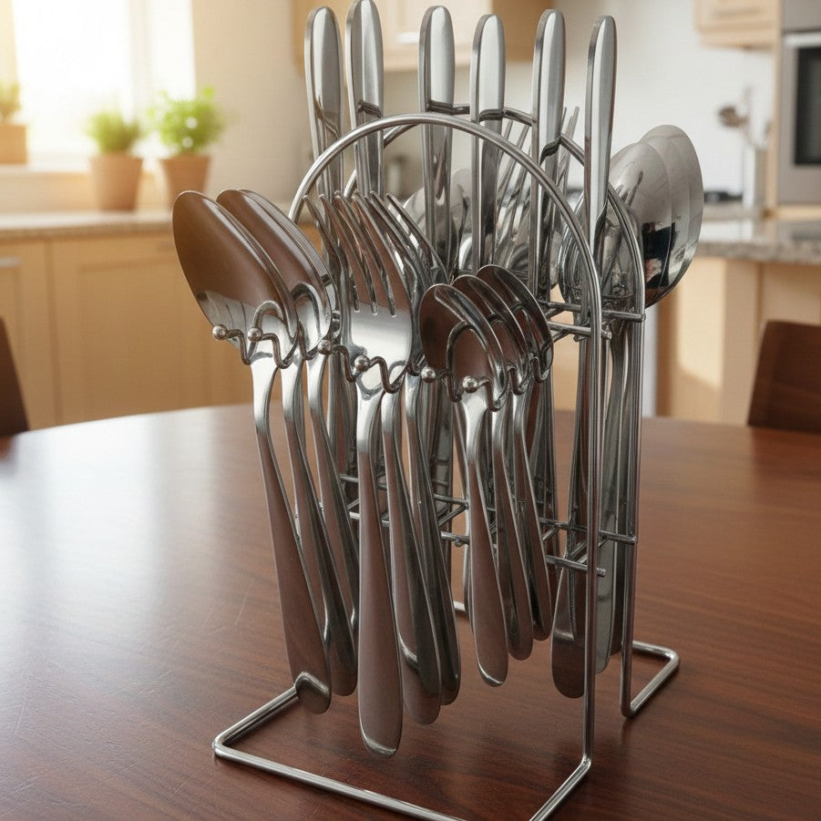 24-Piece Stainless Steel Cutlery Set