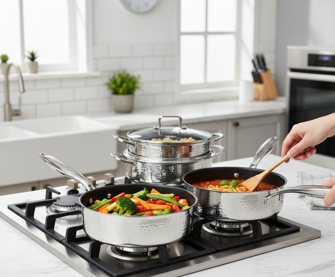 Stainless Steel Non-Stick Deep Frying Pan 28cm