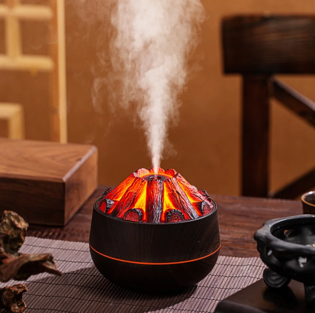 Charcoal Fire Humidifier 300ml Ultrasonic Mist Humidifier