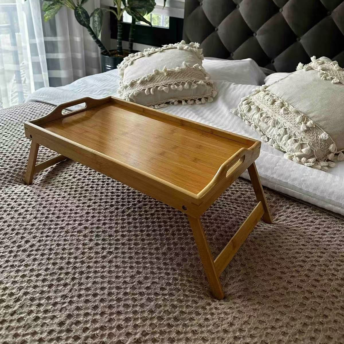 Foldable Bamboo Bed Tray