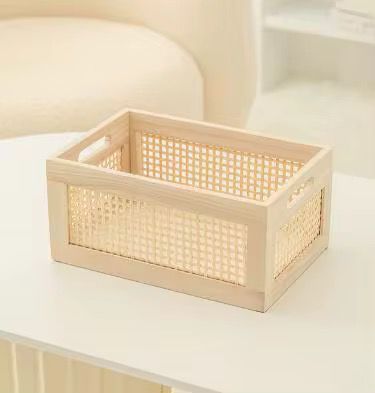 Bamboo Crate Storage Box