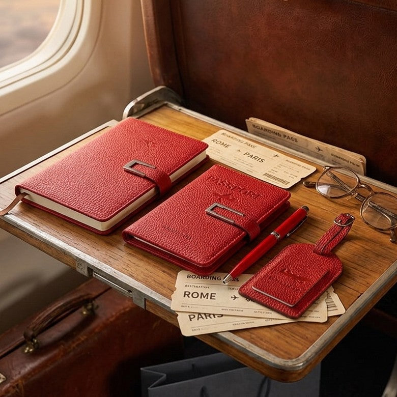 4Pc Travel Accessories Set with Gift Box