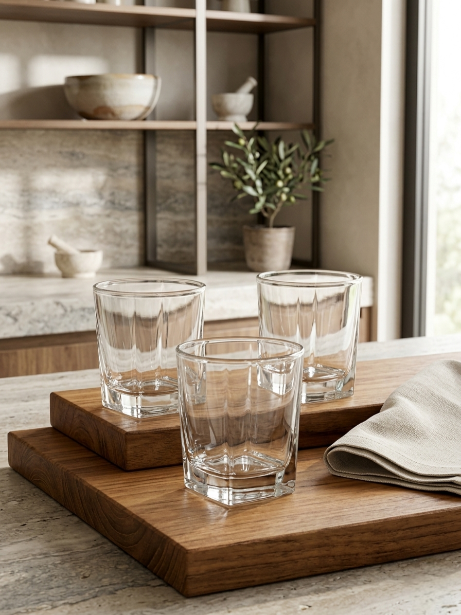 Corner Whiskey Glass Set – 6 Piece