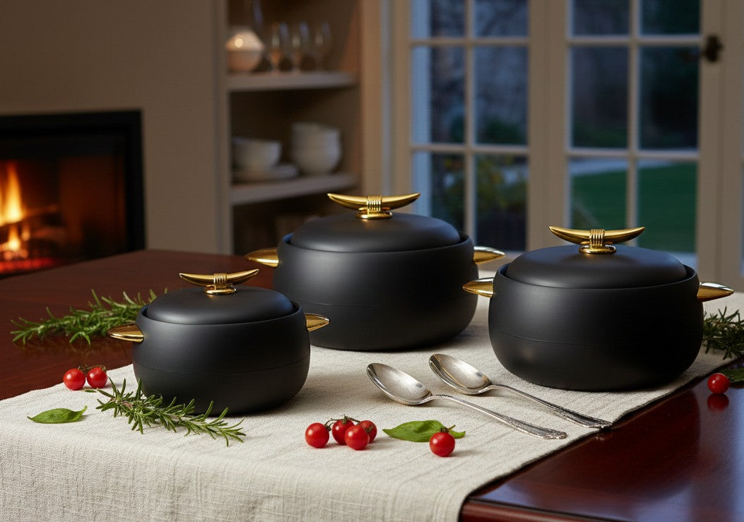 European Style Insulated Hotpots – 3.5L, 2.0L & 1.0L
