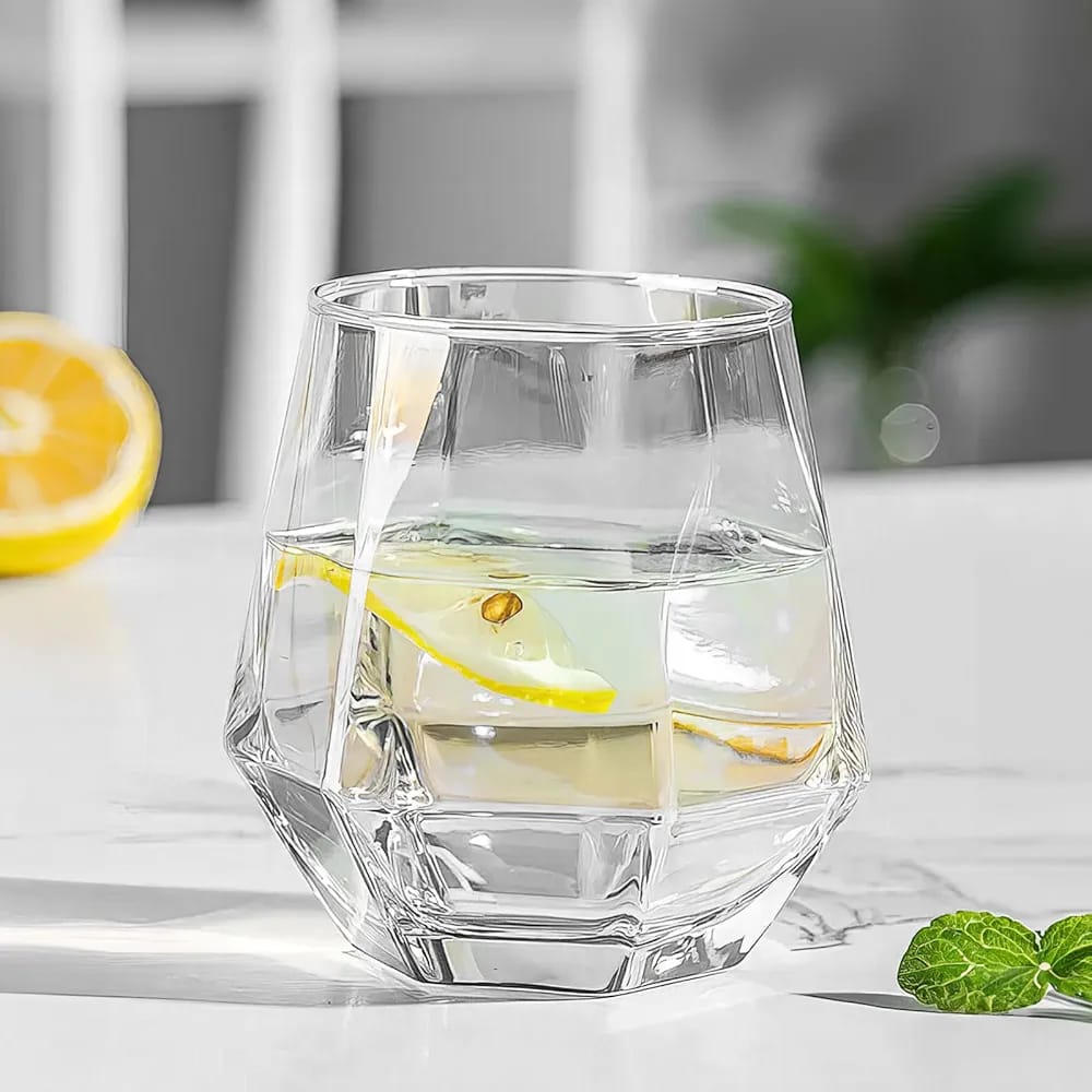 300ml Hexagonal Stemless Whisky Glass