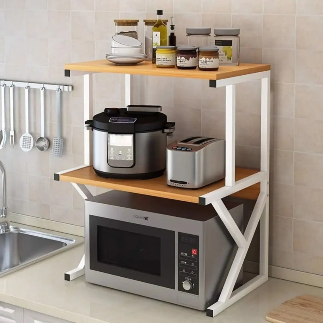 Microwave Oven Rack Organizer