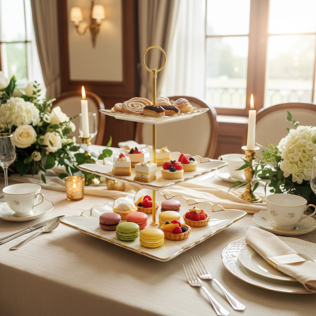 Cream White & Gold Dining Fruit Holder