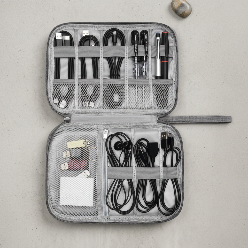 Travel Electronics Accessories Organizer Bag