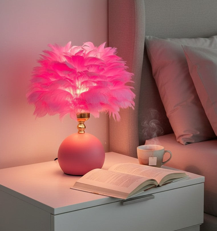 Featherly Bedside Lamps