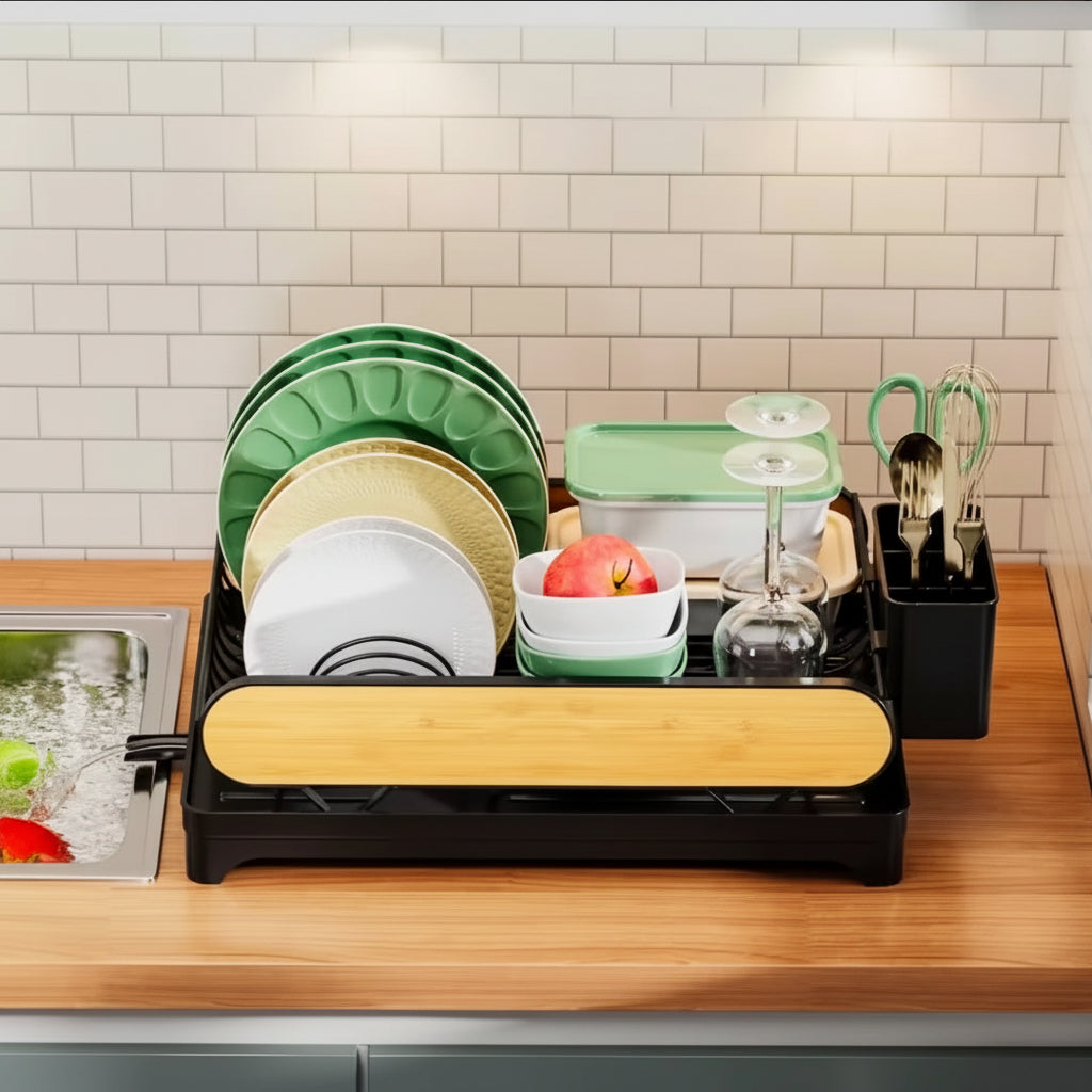 Compact Countertop Dish Drying Rack