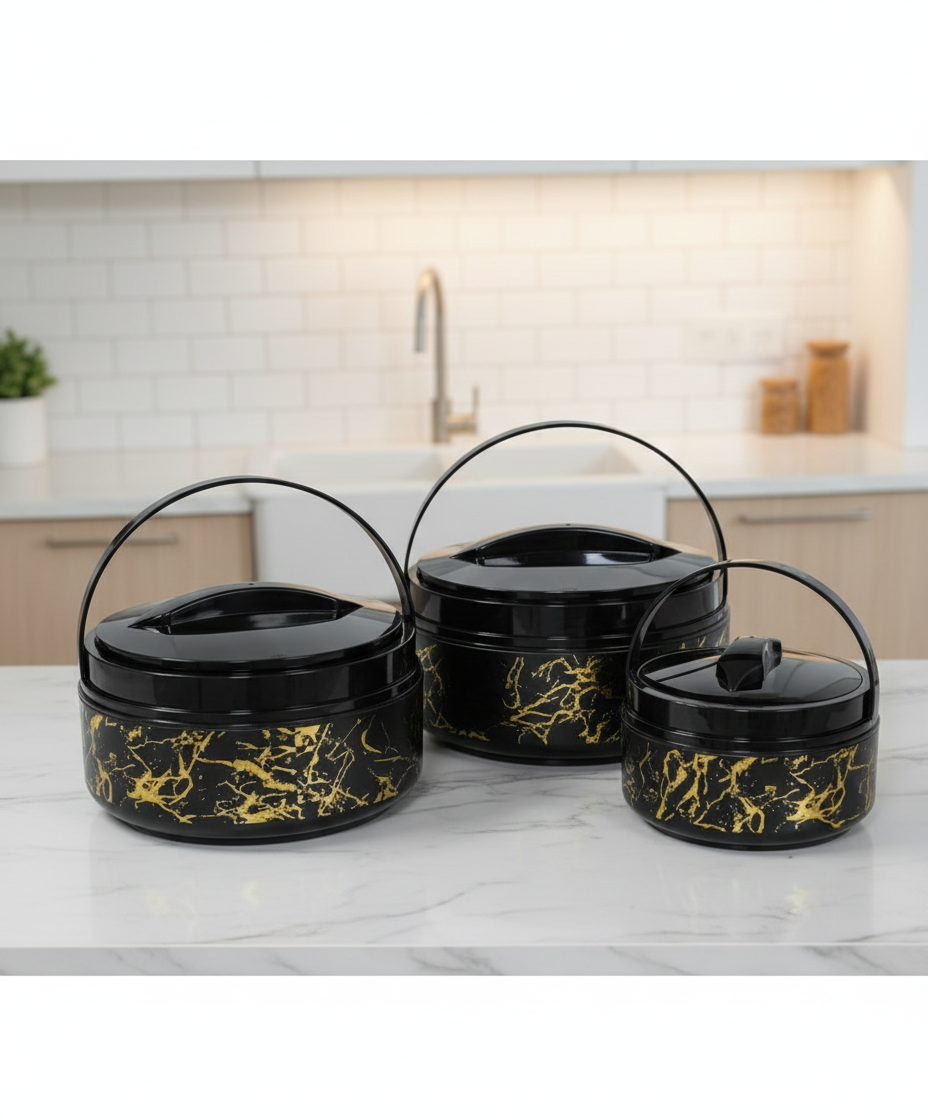 Nordic Steel Hot Pot Food Warmer With Handle