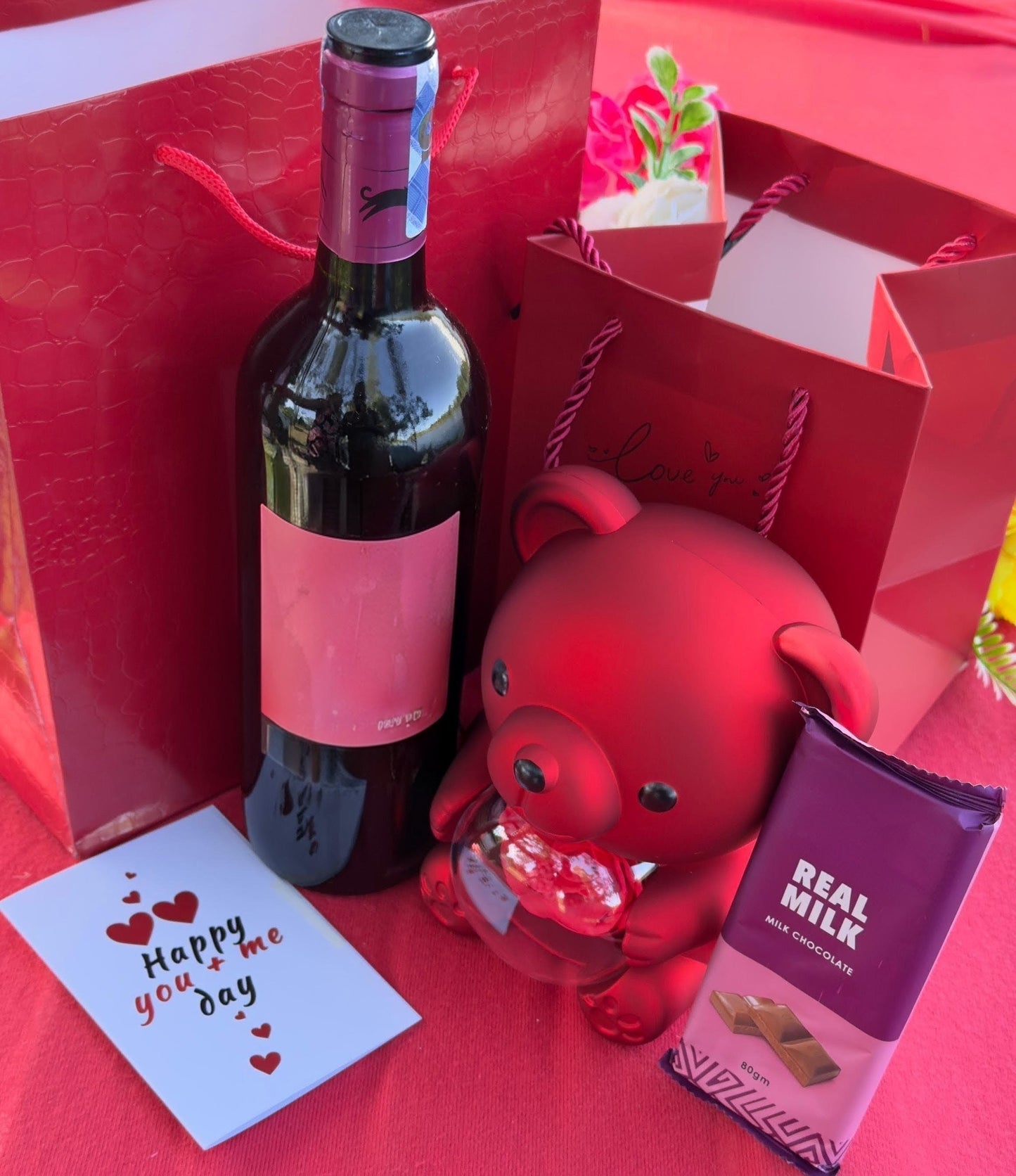 Ladies Wine & Jewellery Gift Set