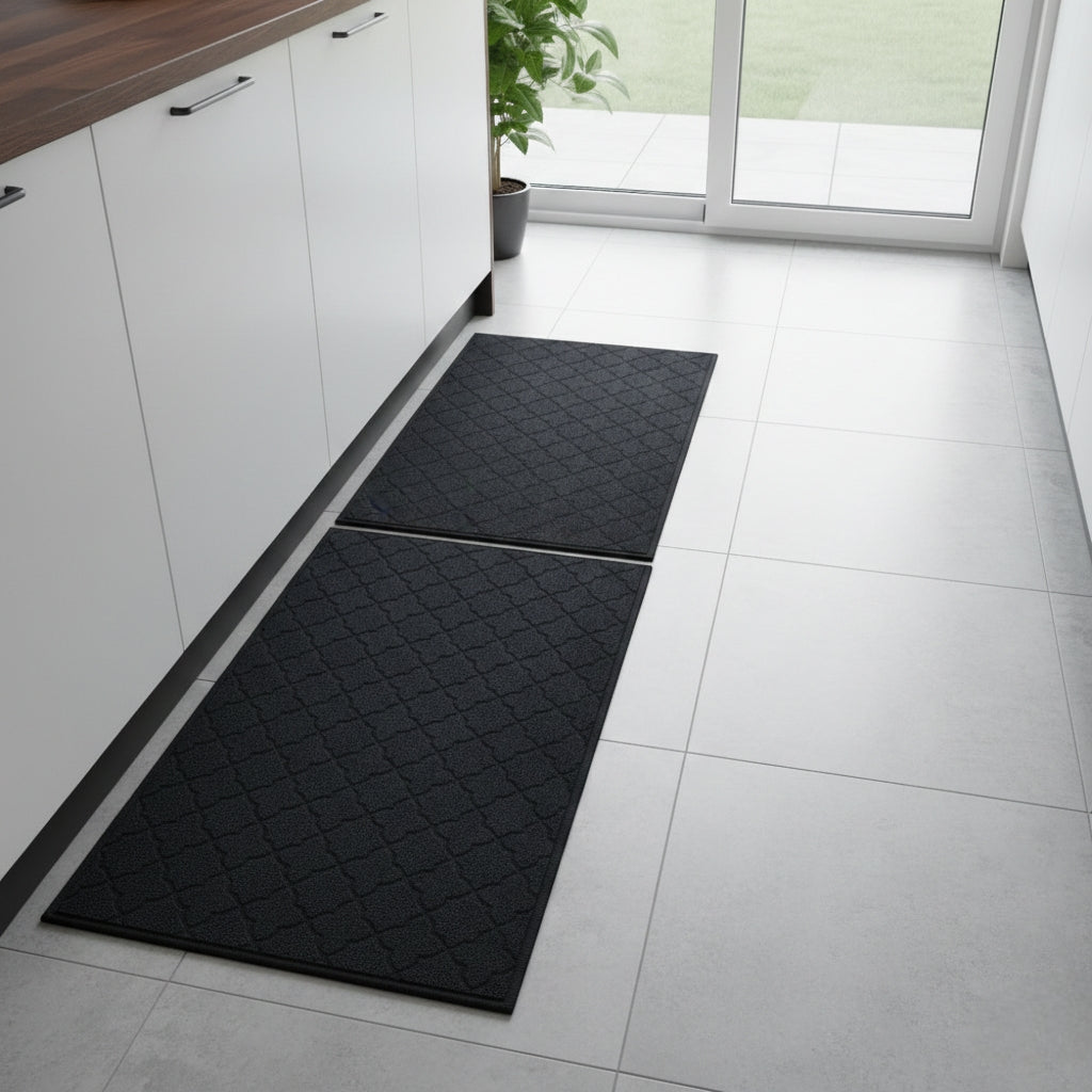 2pc Thickened Absorbent Kitchen Mats Set