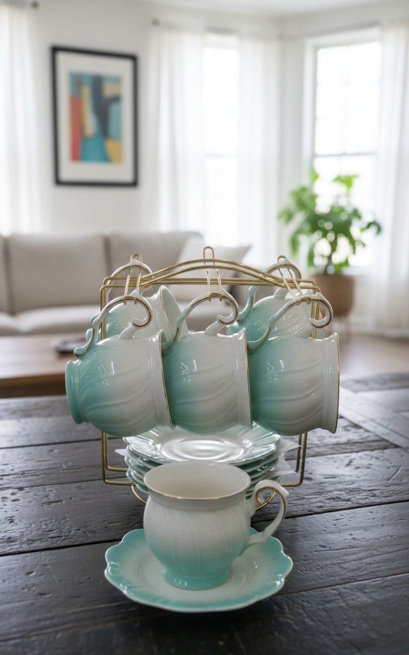Bone Cup And Saucer Set
