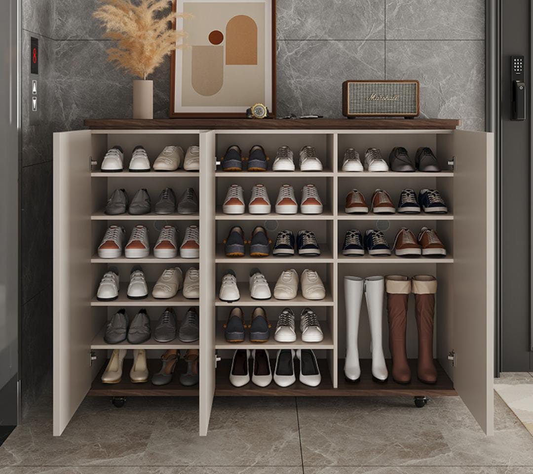 3-Door Shoe Storage & Bedside Organizer