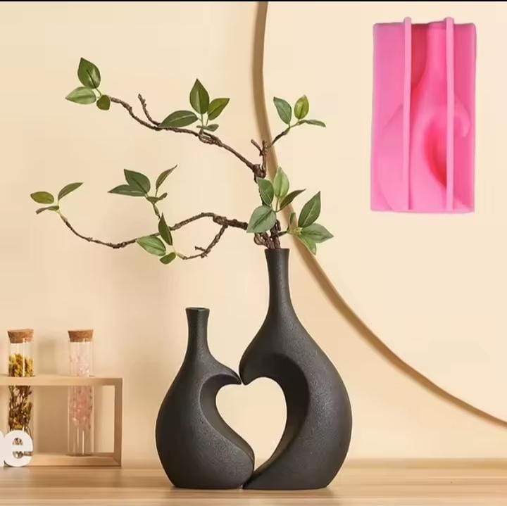 2-in-1 Deco Heart-Shaped Flower Vase