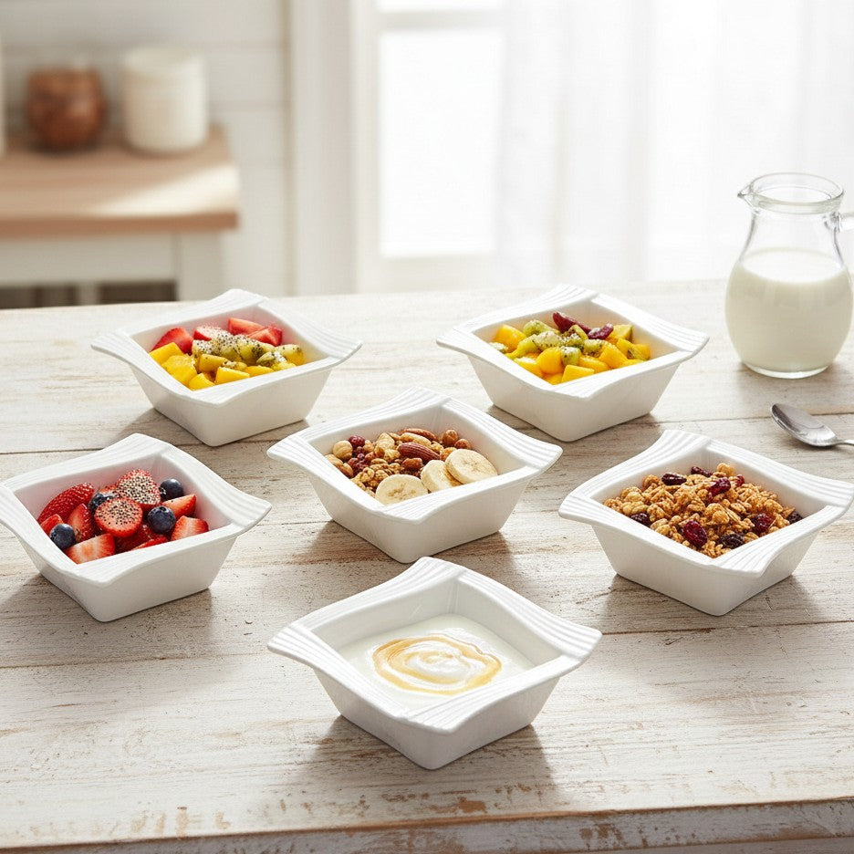 7.5 Inch Ceramic Soup Plates Set