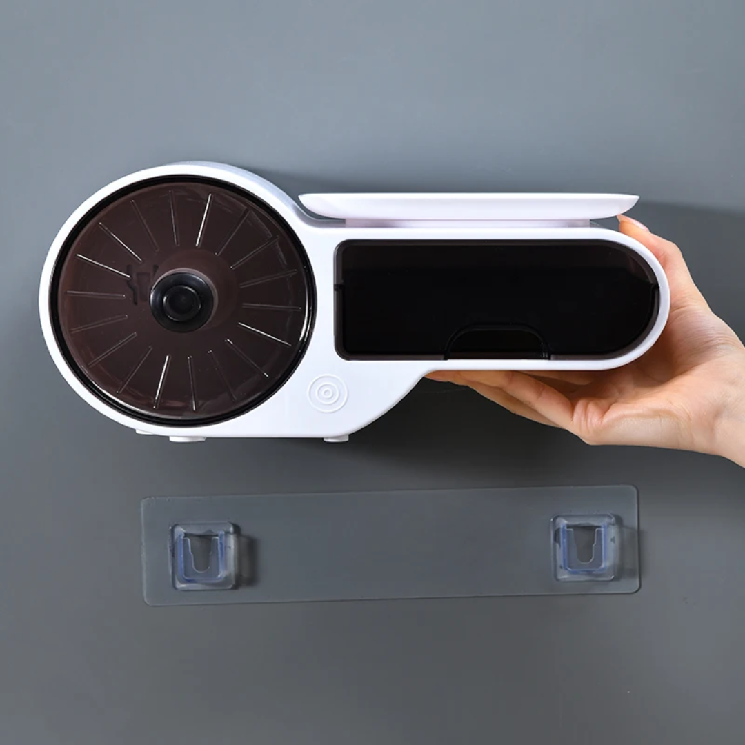 Wall Mounted Tissue Holder Bathroom Shelf