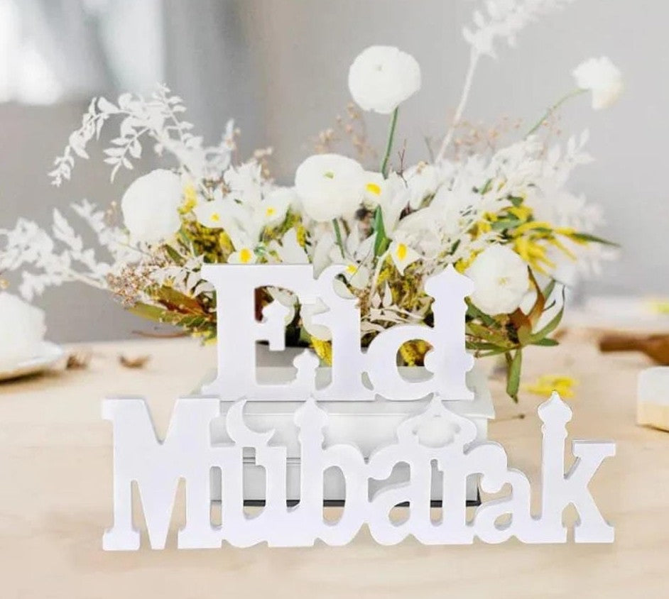 Decorative Eid Mubarak home décor piece for festive celebrations